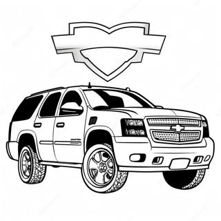 Chevy Tahoe Ausmalbild | Chevy Tahoe Ausmalbild
