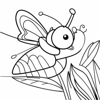 Pollinator Ausmalbild | Bestäuber Ausmalbild