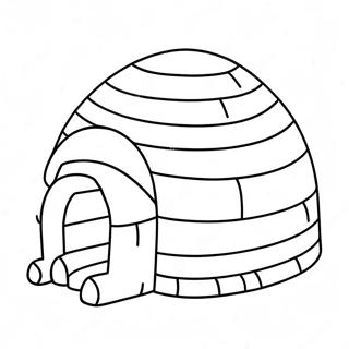 Iglu Ausmalbild | Iglu Ausmalbild