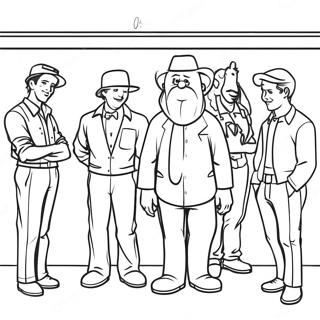 Backrooms Charaktere Ausmalbild | Backrooms Charaktere Ausmalbild