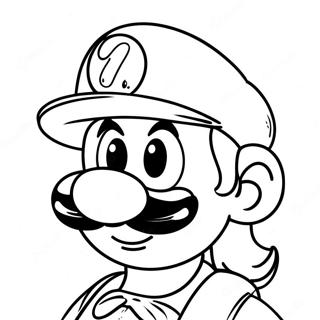 Mario Gesicht Ausmalbild | Mario Gesicht Ausmalbild