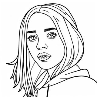 Billie Eilish Ausmalbild | Billie Eilish Ausmalbild