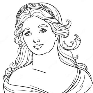 Aphrodite Ausmalbild | Aphrodite Ausmalbild