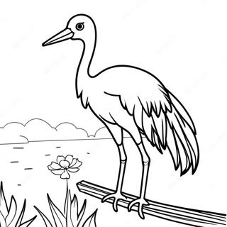 Kranich Ausmalbild | Kranich Ausmalbild