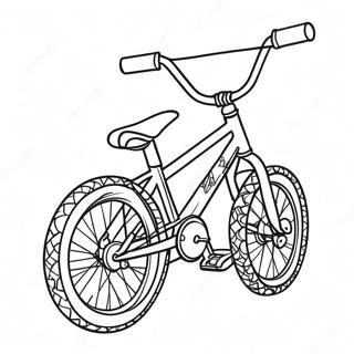 BMX-Fahrrad Ausmalbild | BMX Ausmalbild