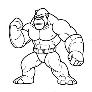 Optimus Primal in Kampfpose Ausmalbild | Optimus Primal Ausmalbild