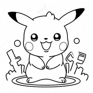 Among Us Pikachu Ausmalbild | Among Us Pikachu Ausmalbild