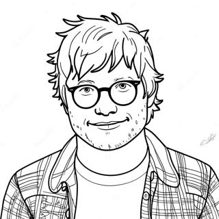 Ed Sheeran Ausmalbild | Ed Sheeran Ausmalbild