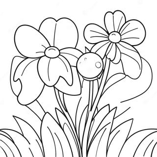 Frühling Blumen Ausmalbild | Frühling Blumen Ausmalbild