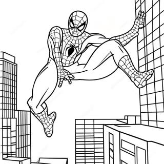 Spiderman 3 Actionszene Ausmalbild | Spiderman 3 Ausmalbild