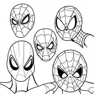 Spiderman 3 Bösewichte Ausmalbild | Spiderman 3 Ausmalbild