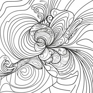 Bunter Wirbel Marmor Ausmalbild | Marmor Ausmalbild