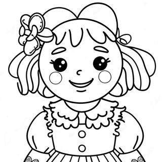 Raggedy Ann Ausmalbild | Zottelige Ann Ausmalbild