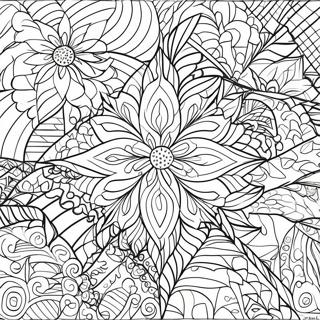 Geometrische Quiltmuster Coloring Page | Steppdecken Muster Ausmalbild