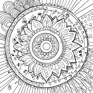 Zigeuner Boho Mandala Ausmalbild | Zigeuner Boho Ausmalbild