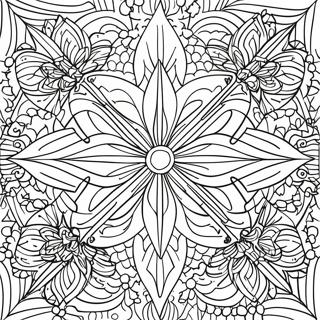 Geometrische Symmetrie Ausmalbild | Symmetrie Ausmalbild