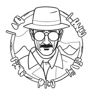 Breaking Bad Logo Ausmalbild | Breaking Bad Ausmalbild