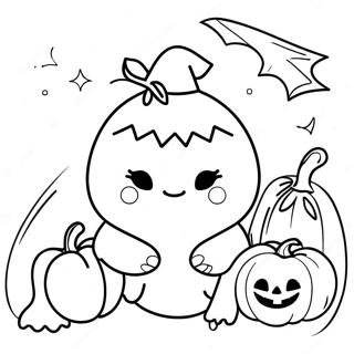 Halloween Squishmallow Ausmalbild | Halloween Squishmallow Ausmalbild