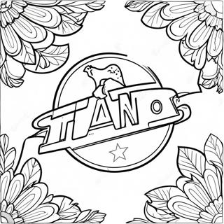 Tennessee Titans Logo Ausmalbild | Tennessee Titans Ausmalbild