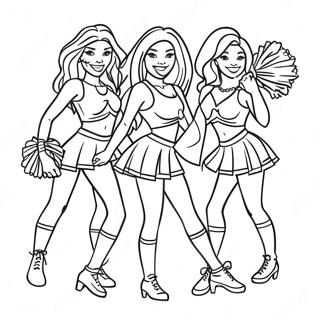 Tennessee Titans Cheerleader Ausmalbild | Tennessee Titans Ausmalbild