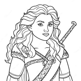 Merida Coloring Page | Merida Ausmalbild