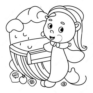 Kinderreim Ausmalbild | Kinderreime Ausmalbild