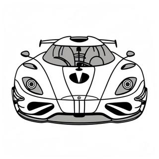 Koenigsegg Agera RS Renn Ausmalbild | Koenigsegg Ausmalbild