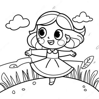 Windiger Tag Ausmalbild | Wind Ausmalbild