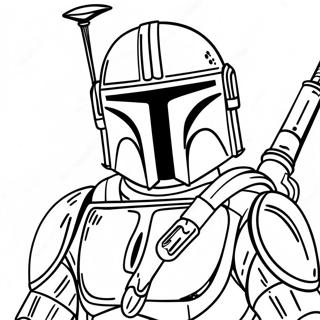 Mandalorian Ausmalbild | Mandalorianer Ausmalbild