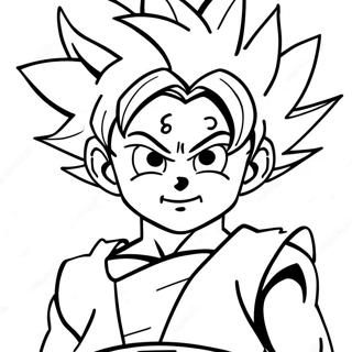 Goten in Super-Saiyajin-Form Ausmalbild | Goten Ausmalbild
