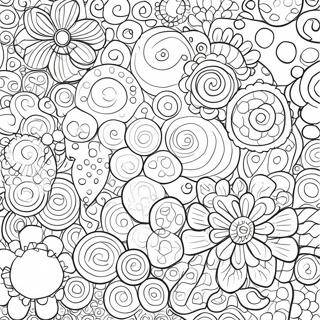 Punkte-Muster Ausmalbild | Punkte Ausmalbild
