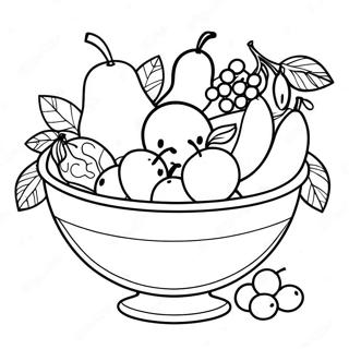 Obstschale Ausmalbild | Obstschale Ausmalbild