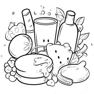 Essen und Trinken Ausmalbild | Essen und Trinken Ausmalbild