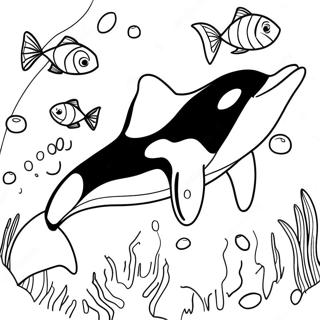 Orca Malvorlage | Orca Ausmalbild
