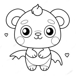 Niedlicher Pupla Charakter Ausmalbild | Pupla Ausmalbild