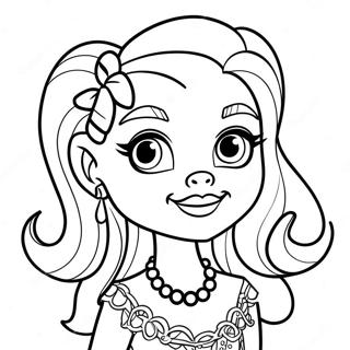 Frankie Monster High Ausmalbild | Frankie Monster High Ausmalbild