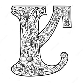 Lebendiger Buchstabe L Malvorlage | Buchstabe L Ausmalbild