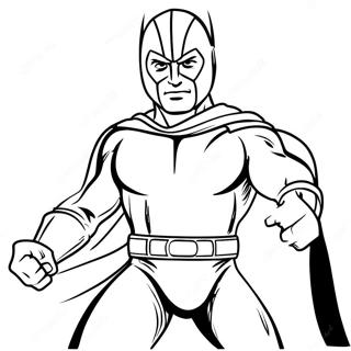 Bibleman in Aktion Ausmalbild | Bibelmann Ausmalbild