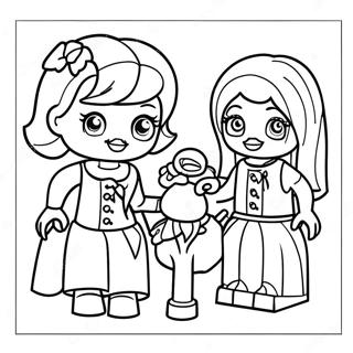 Lego Friends Malvorlage | Lego Freunde Ausmalbild