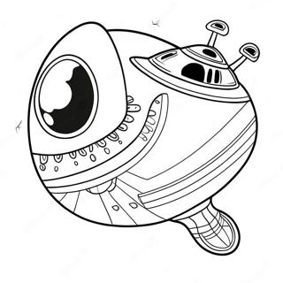 Alien Raumschiff Ausmalbild | Alien gegen Predator Ausmalbild
