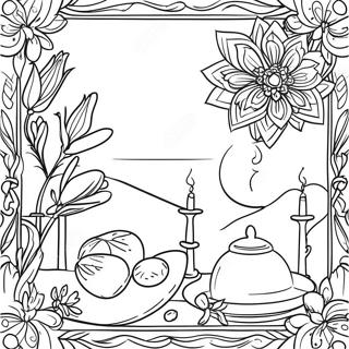 Nowruz Feier Ausmalbild | Nowruz Ausmalbild