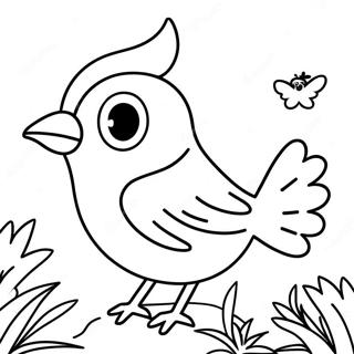 Weihnachtsvogel Ausmalbild | Weihnachtsvogel Ausmalbild