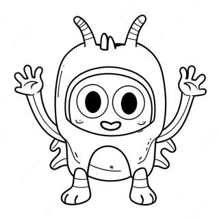 Henry Hugglemonster Ausmalbild | Henry Hugglemonster Ausmalbild
