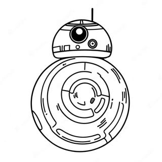 BB8 in einem galaktischen Abenteuer Ausmalbild | BB8 Ausmalbild