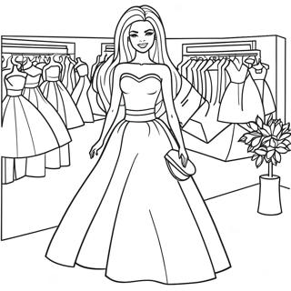 Mode Barbie Ausmalbild | Mode Barbie Ausmalbild