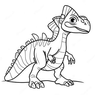 Dilophosaurus Ausmalbild | Dilophosaurus Ausmalbild