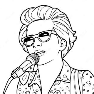 Popstar Ausmalbild | Popstar Ausmalbild