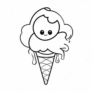 Schneekegel Ausmalbild | Schneekegel Ausmalbild
