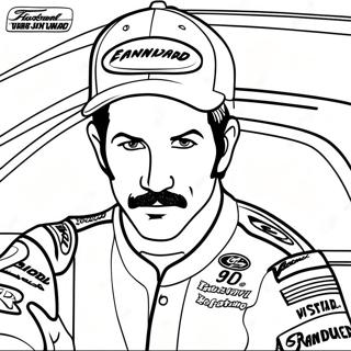 Dale Earnhardt Rennwagen Ausmalbild | Dale Earnhardt Ausmalbild