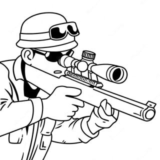 Scharfschützenarmee Ausmalbild | Scharfschützenarmee Ausmalbild